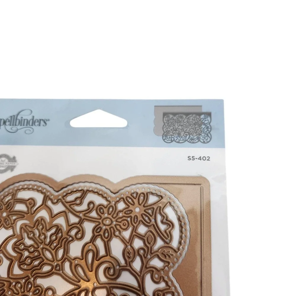 Spellbinders Candlewick Lace Card Front Metal Cutting Dies S5-402 2pc Craft Set